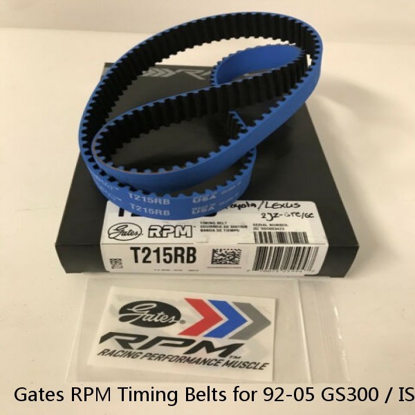 Gates RPM Timing Belts for 92-05 GS300 / IS300 / SC300 & Toyota Supra # T215RB