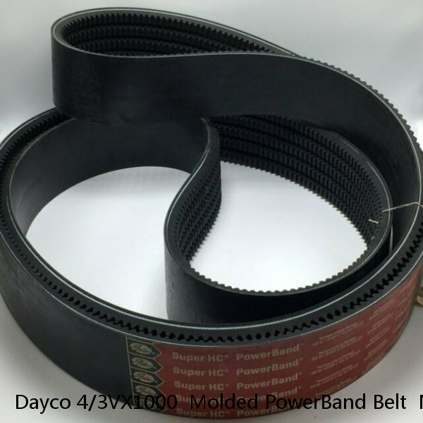 Dayco 4/3VX1000  Molded PowerBand Belt  New Old Stock  NSN 3030-01-492-5933