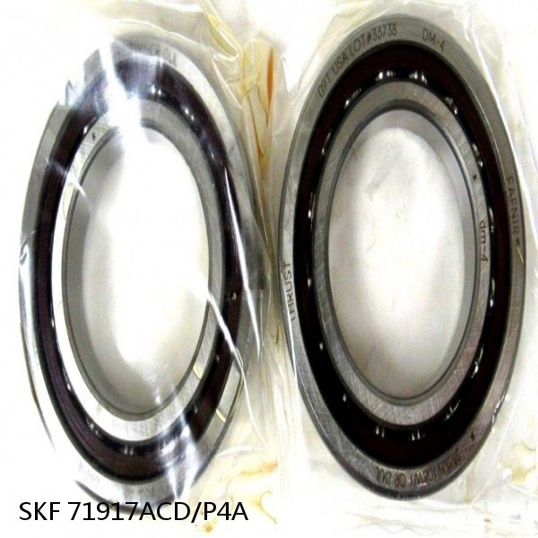 71917ACD/P4A SKF Super Precision,Super Precision Bearings,Super Precision Angular Contact,71900 Series,25 Degree Contact Angle