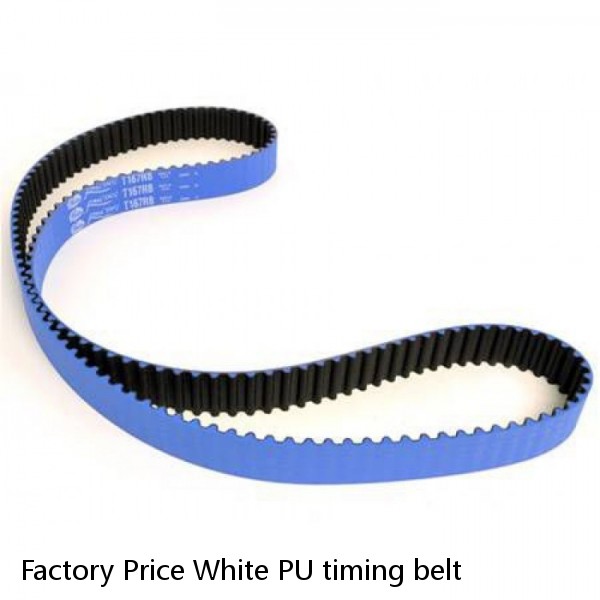 Factory Price White PU timing belt