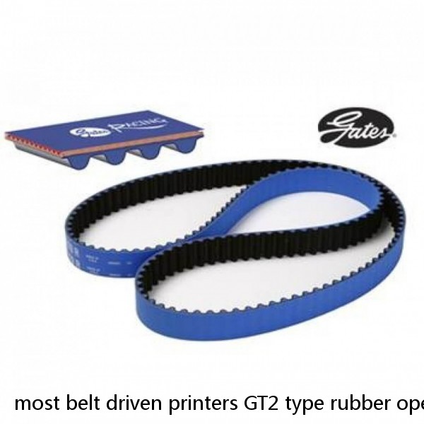 most belt driven printers GT2 type rubber open timing belt with RF coating